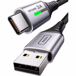 INIU USB C Charger Cable, 2m Type C Cable Fast Charging, Braided USB A to USB-C Phone Charger Cable USBC for iPhone 17 16 15 Pro Max, Samsung Galaxy S25 S24 Ultra, Pixel 9, iPad Air, Switch Steam etc.