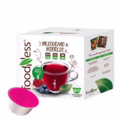 Pomegranate & Blueberry Tea - FoodNess 10 pods for Dolce Gusto