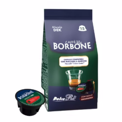 Borbone Don Carlo Miscela Verde Dek (Decaffeinated) - Caffè Borbone 15 pods for Dolce Gusto