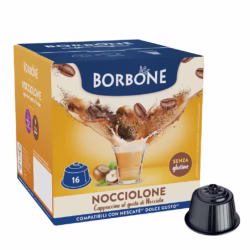 Borbone Nocciolone (Hazelnut) - Caffè Borbone 16 pods for Dolce Gusto
