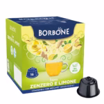 Borbone Ginger and lemon herbal tea - Caffè Borbone 16 pods for Dolce Gusto