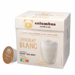 White chocolate - Columbus 12 pods for Dolce Gusto