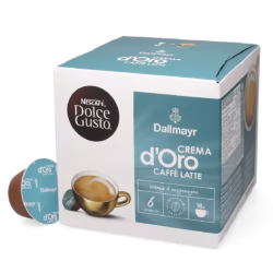 Dallmayr Caffé Latte Crema D'Oro - Nescafé 16 pods for Dolce Gusto