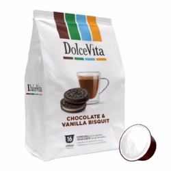 Chocolate & Vanilla Biscuit - Dolce Vita 16 pods for Dolce Gusto