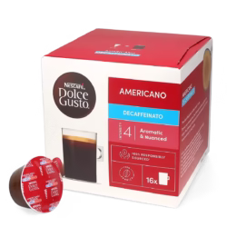 Nescafé Americano Decaffeinated 16 pods for Nescafé Dolce Gusto