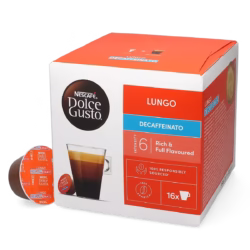 Nescafé Lungo Decaffeinated 16 pods for Dolce Gusto