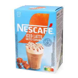 Nescafé Iced Latte Salted Caramel 7 sachets instant coffee