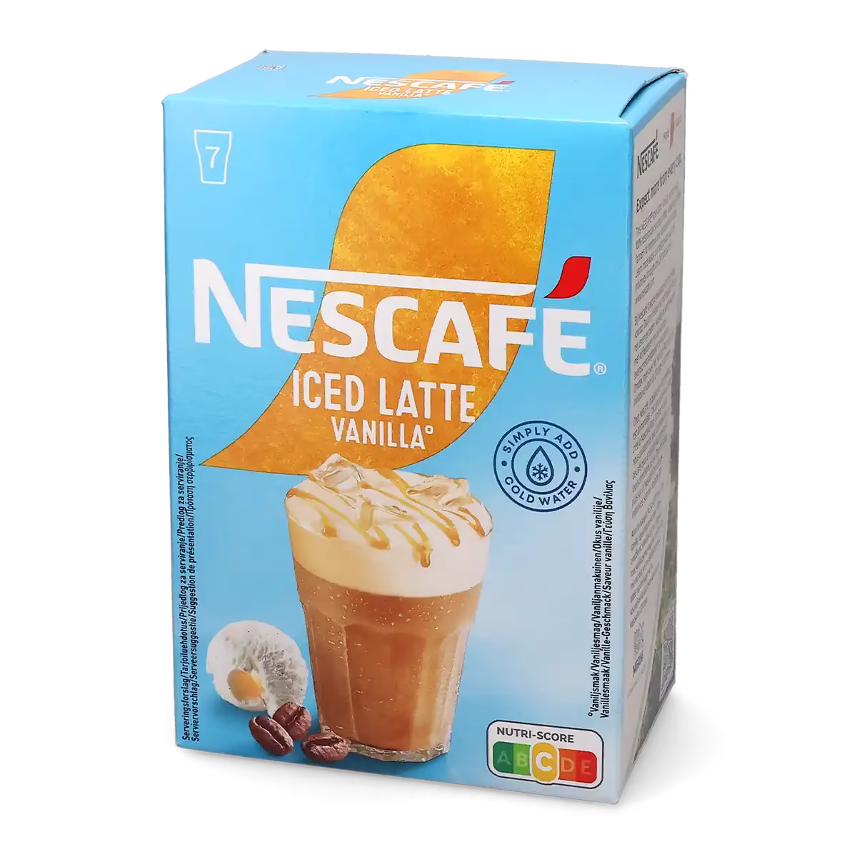Iced Latte Vanilla - Nescafé® 7 sticks of instant coffee