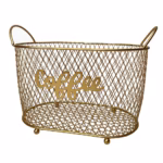 Pod Holder (gold) - Kaffekapslen 26 x 15,4 x 17,8 CM Steel