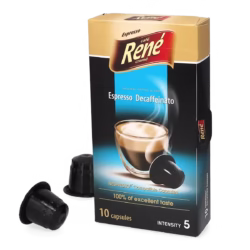 René Decaffeinated Espresso - Cafe Rene 10 pods for Nespresso®