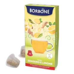 Borbone Ginger and lemon herbal tea - Caffè Borbone 10 pods for Nespresso®