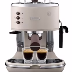 De'Longhi Vintage Icona Traditional Barista Pump Espresso Machine, Coffee and Cappuccino Maker, ECOV311BG, 1.4 liters, Cream