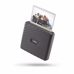 instax WIDE film format LINK photo printer, Bluetooth connection, photo editing App with 30+ templates, suitable for iOS/Android smartphones, Mocha Gray