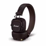 Marshall Major V Bluetooth Wireless Headphones, 100 Hours playtime - Brown