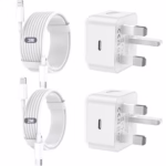 Fast Charge for iPhone 14 13, 2Pack PD for iPhone charger Fast Charge UK Plug With iPhone Charger Cable [ MFi Certified] Fast Charging Lightning Cable for iPhone 14 13 12 11 Pro Max XS X 8 6, iPad