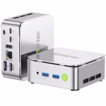 GMKtec Ryzen 5 Mini PC 3500U((4C/8T 3.7Ghz) G10 Desktop PC Computer, 16G DDR4 RAM 512GB PCle3.0x4 SSD, WiFi 5, USB3.2, USB-C, BT 5.0, DP, HDMI,Mini Computer