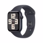 Apple Watch SE (2nd Gen) GPS 40mm Smartwatch with Midnight Aluminium Case with Midnight Sport Band - S/M. Fitness and Sleep Trackers, Crash Detection, Heart Rate Monitor, Retina Display