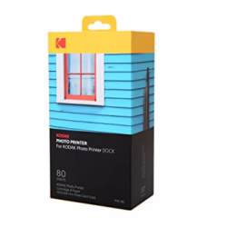Kodak KPHC-80 Station W-LAN Photo Printer Cartridge PHc - Refill Cartridge and Photo Paper - 80 Sheets, white