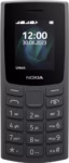 Nokia 105 2G Feature Phone with long-lasting battery, 12 hours of talk-time, wireless FM radio, large display, and tactile keyboard, Dual Sim - Charcoal