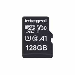 Integral 128GB microSD Card Premium High Speed 4K Video Memory Card - up to 100MB/s Read and 50MB/s Write, UHS-I, U3, Class 10, A1 App Performance - for smartphones, tablets, drones, game consoles