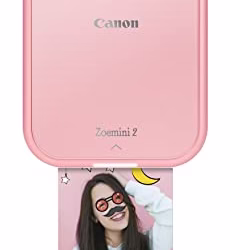 Canon Zoemini 2 Printing Kit: Capture & Create Anywhere - Compact Portable Photo Printer - Bluetooth 5.0 - Fast USB-C Charging for On-the-Go Adventures, Rose Gold