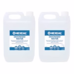 Hexeal Deionised Water 10L – 10L of Deionised Water for Steam Irons, Car Batteries, Windscreen Fluid & Antifreeze – Demineralised Water, Reduces Limescale Deposits & Water Stains – For Lab Use