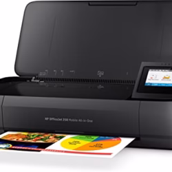 HP OfficeJet 250 Mobile Printer, Black/White