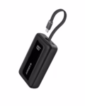Anker Zolo Power Bank, 10,000mAh 30W High-Speed Portable Charger with Built-In USB-C Cable, Fast Charging Battery Pack for iPhone 17/17 Air/17 Pro/17 Pro Max/16/15 Series, Galaxy, iPad, and More