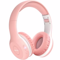 EarFun Kids Headphones Wireless, Bluetooth 5.4 Headphone for Child with Mic, 85/94dB Volume Limited Foldable Over Ear, Hi-Fi Stereo Sound, 40H Playtime, Gifts for Girl, Tablet/Phone/PC, School/Travel