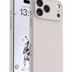 OTOFLY Magnetic for iPhone 17 Pro Max Case,Compatible with Magsafe,Classic Liquid Silicone Mobile Phone Case,Integrated Camera Control Button,Anti-Scratch Microfiber Lining,Stone