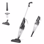 Amazon Basics 2-in-1 Corded Upright Vacuum Cleaner, ECO Motor, HEPA filtration, Lightweight Stick, Black