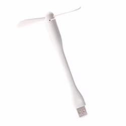 kenable USB Portable & Flexible Fan High Powered Fan for Laptop Cooling White