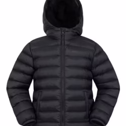 Mountain Warehouse Seasons Fur-Lined Kids Padded Jacket - Lightweight, Warm & Water-resistant Puffer Coat, Boys & Girls - For Autumn Winter, School & Outdoors