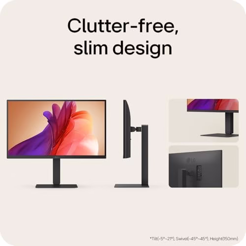 LG UltraFine Monitor 27U730A-B - 4K UHD IPS 27 inch, 60Hz, 5ms GtG, HDR10, Home/Office Display, Eye Care features, Built-in Speakers, HDMI, DisplayPort, USB-C with 90W PD, Black - Image 6