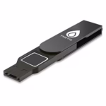 Thetis FIDO2 Security Key Fingerprint USB A, Two Factor Authenticator, Multi-Layered Protection HOTP / U2F Compatible Windows, MacOS, Gmail, Linux for Office Business - Black