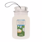 Yankee Candle Car Jar Scented Air Freshener | Clean Cotton | 3 Count