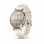 Garmin Lily 2, Stylish Small 35mm Smartwatch and Fitness Tracker with Hidden Display, Patterned Lens, Bright Touchscreen Display and up to 5 days battery life, Coconut