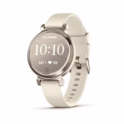 Garmin Lily 2, Stylish Small 35mm Smartwatch and Fitness Tracker with Hidden Display, Patterned Lens, Bright Touchscreen Display and up to 5 days battery life, Coconut
