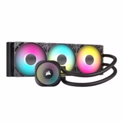Corsair NAUTILUS 360 RS ARGB Liquid CPU Cooler – 360mm AIO – Low-Noise – Direct Motherboard Connection – Daisy-Chain – Intel LGA 1851/1700, AMD AM5/AM4 – 3x RS120 ARGB Fans Included – Black
