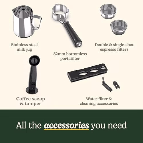 Cuisinart® Slim Espresso Machine | Espresso, Americano, Cold Brew | Integrated milk frother for Lattes and Cappuccino | 15-Bar Pressure, Bottomless Portafilter |Compact Design, Travel Mug Compatible - Image 6