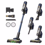 Vexilar V12 Cordless Vacuum Cleaner, 50KPa/450W/50Mins, Lightweight Cordless Vacuum with Anti-Tangle, LED Touchscreen, GreenEye Tech, Detachable Battery, Stick Vacuum for Hardfloor Carpet and Pet Hair
