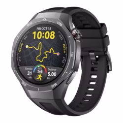 HUAWEI WATCH GT 5 Pro 46 mm Smartwatch for men, Titanium Alloy, Golf Watch, Health Tracking, ECG monitoring, up to 14 Days Battery Life, GPS, Bluetooth call, iOS& Android Compatible, Black