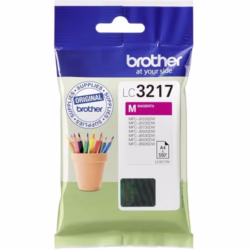 Brother LC-3217M Inkjet Cartridge, Magenta, Single Pack, Standard Yield, Includes 1 x Inkjet Cartridge, Brother Genuine Supplies