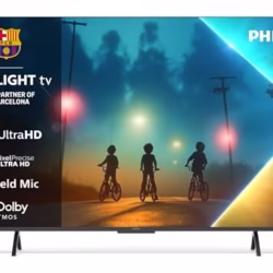 PHILIPS Ambilight 43PUS8200 4K LED Smart TV - 43 Inch Display with Pixel Precise, Ultra HD, Titan OS Platform and Dolby Atmos Sound, Works with Alexa and Google Voice Assistant