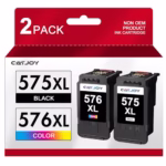 PG-575XL CL-576XL Ink Cartridges，575XL 576XL Printer Cartridges Replacement for Canon 575 576 Ink Cartridges for Canon PIXMA TS3550i TR4750i TR4755i TS3750i TR4751i Printer (1*Black, 1*Colour)