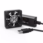 ELUTENG Mini 40mm 5V USB Fan Desk PC Fans with L/M/H 3 Adjustable Speed Portable USB Computer Fan Case Box Electronic Cooling Fan 5300 RPM with Metal Grill for Laptop/TV Box/AV Cabinet/PS4/PS5/Router