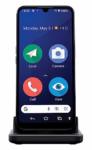 Doro 8200 4G Unlocked Smartphone for Seniors - Easy Mobile Phone - 16MP Camera - Water-resistant Android Phone - 6.1" Display - Assistance Button with GPS - Charging Cradle [UK & Irish Version]