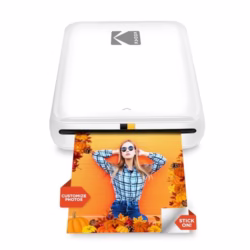 KODAK Step Instant Smartphone Photo Printer - Portable Mini Color Wireless Mobile Printer - Zink 2x3 Inch Sticky-Back Photos - Bluetooth Compatible with iOS & Android Devices - Fun Editing App - White