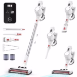 Cordless Vacuum Cleaner Stick Vacuums - Electric Brooms Powerful Lightweight Vaccum Cleaners Upright Handheld Rechargeable Lithium-Ion Battery Wireless for Home Hardwood Floor Carpets Car