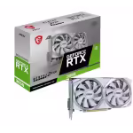 MSI GeForce RTX 3050 VENTUS 2X XS WHITE 8G OC Gaming Graphics Card - 8GB GDDR6, 1807 MHz, PCI Express Gen 4, 128-bit, 1x DP (v1.4a), 1x HDMI 2.1 (Supports 4K)